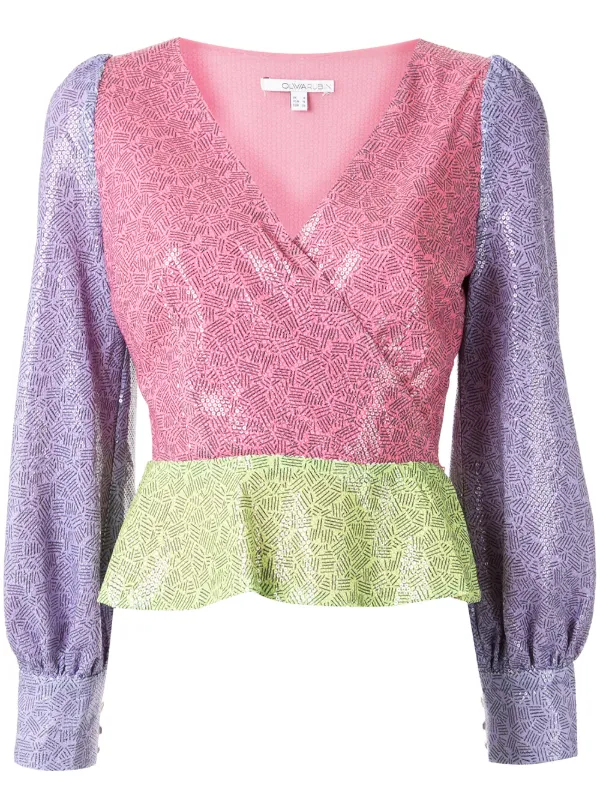 pink sparkly blouse