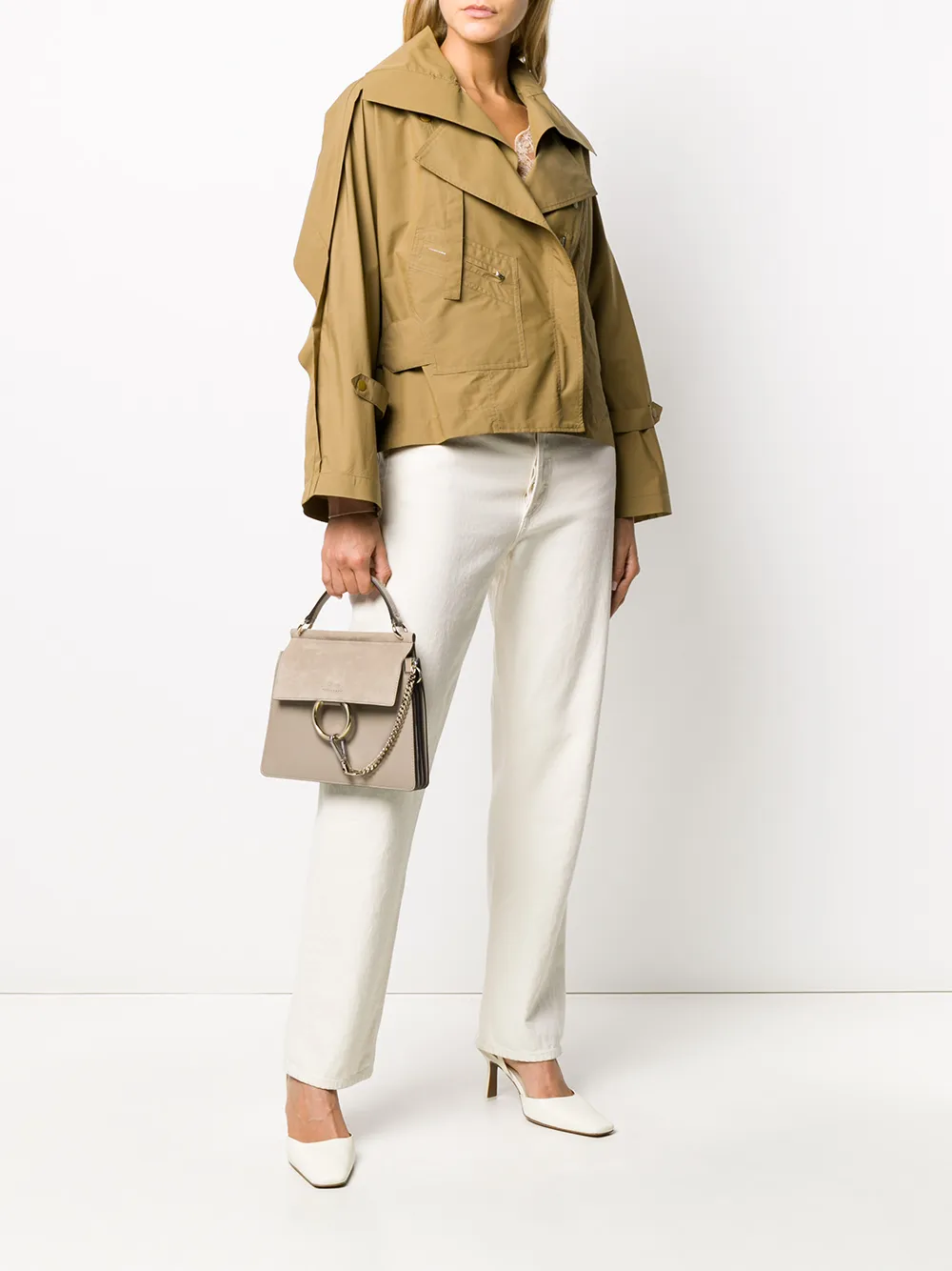 Shop 3.1 Phillip Lim cropped trench coat with Express Delivery - FARFETCH