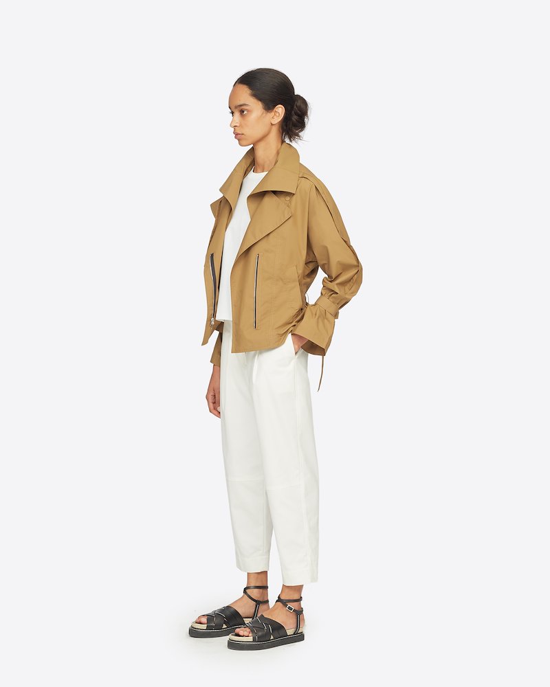 Jacket With Removable Collar-neutrals #1 Jacket With Removable Collar, CEDAR Synthetic->Polyester Jacket With Removable Collar from 3.1 Phillip Lim.- 1