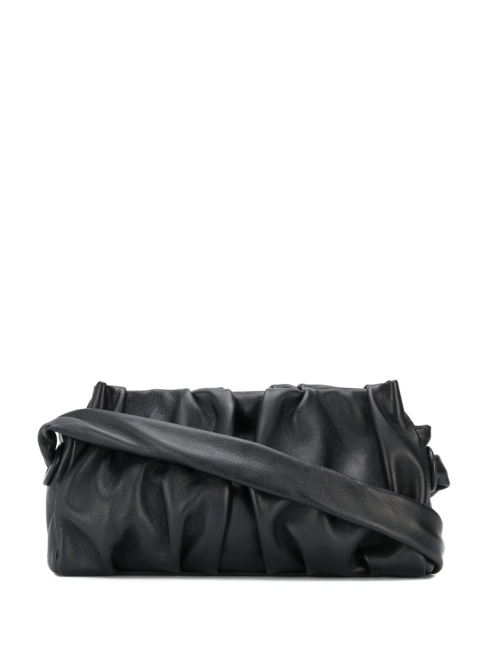ELLEME RUCHED DETAIL SHOULDER BAG