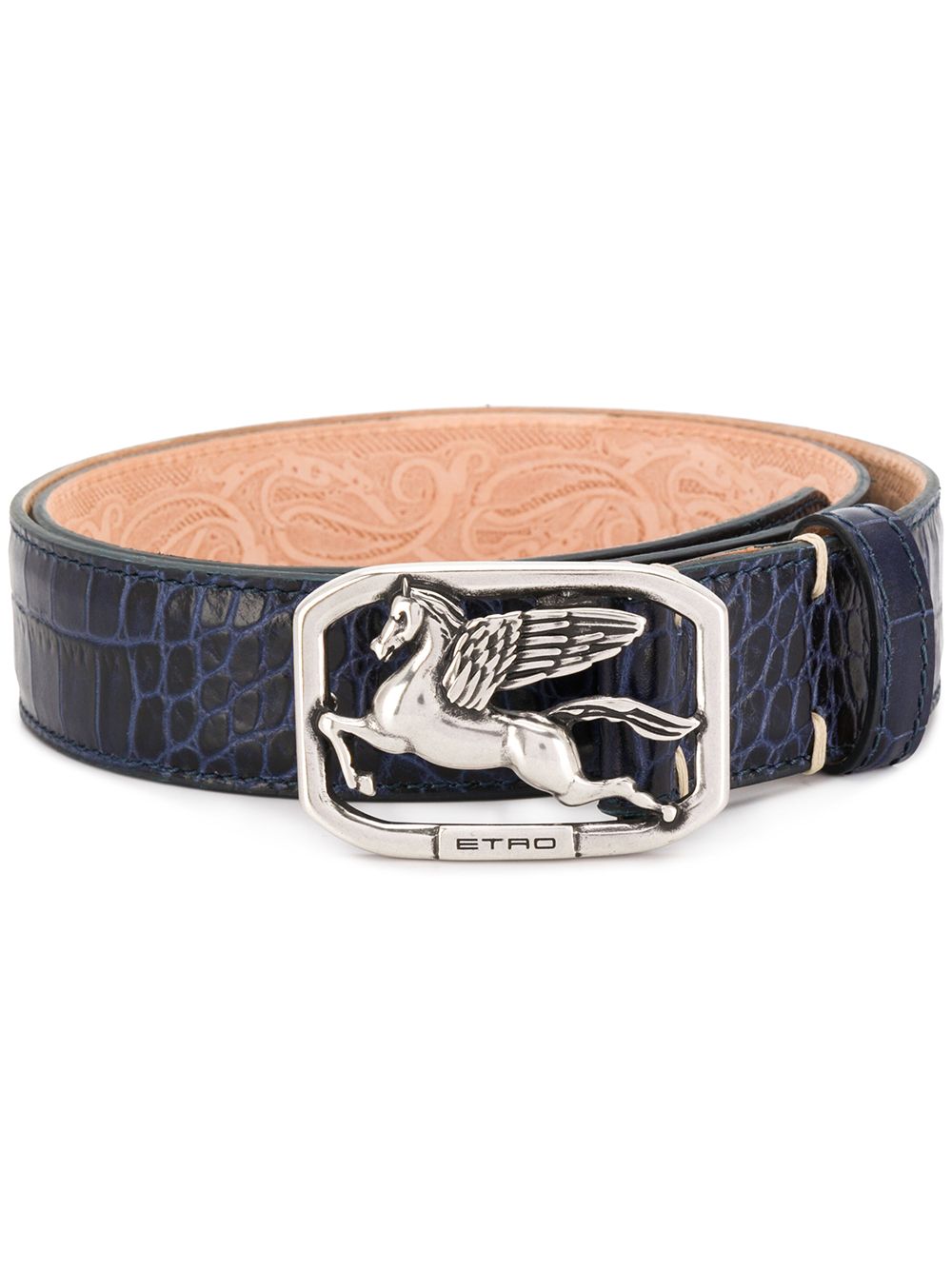 ceinture en cuir à boucle Pegasus