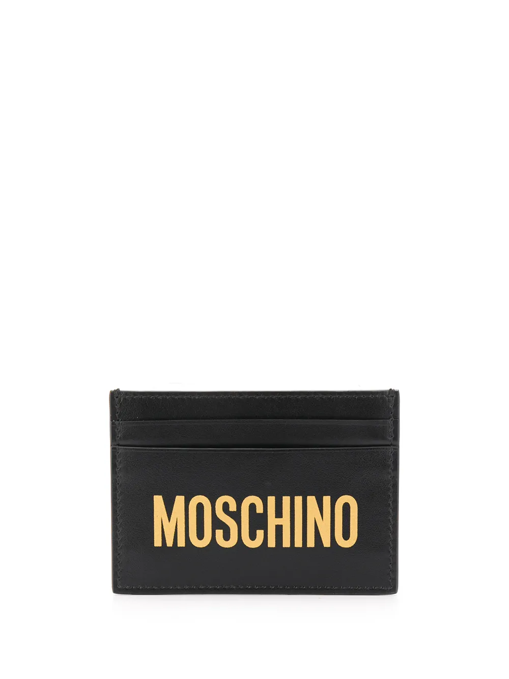 

Moschino tarjetero con logo - Negro