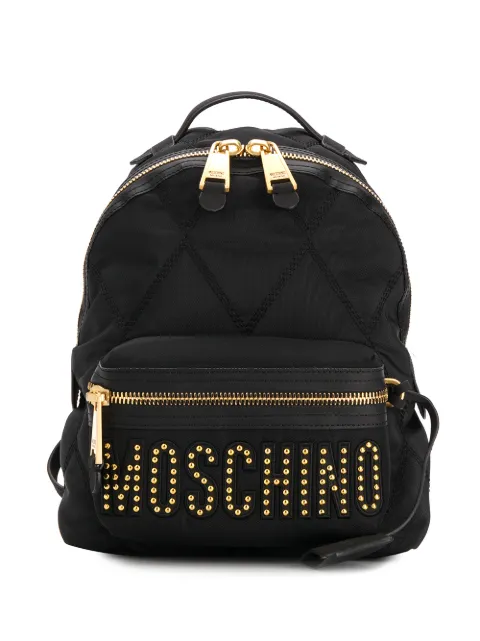 moschino studded backpack