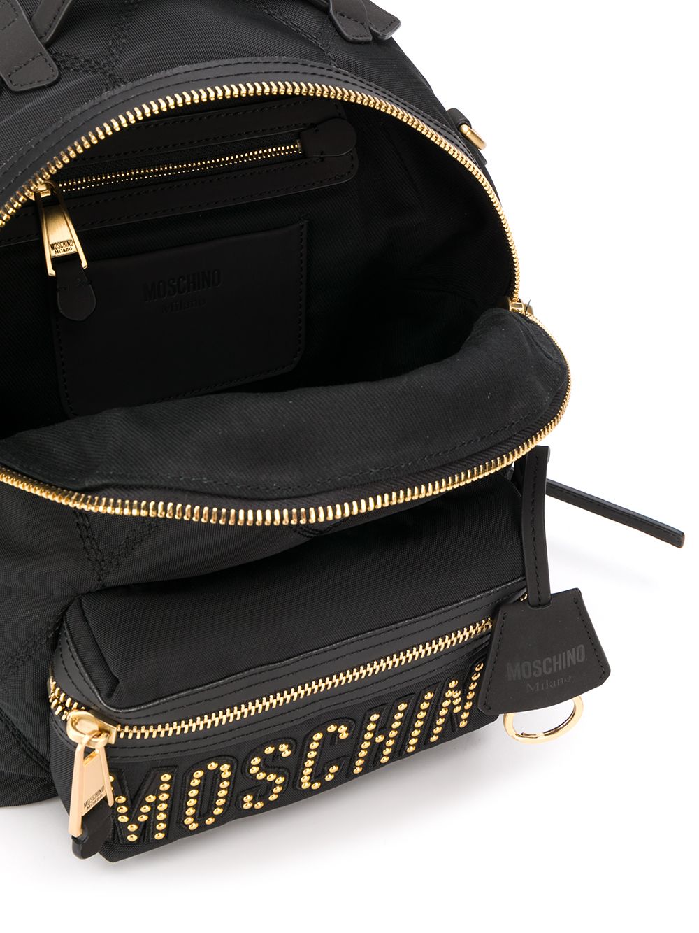 фото Moschino рюкзак с заклепками и логотипом