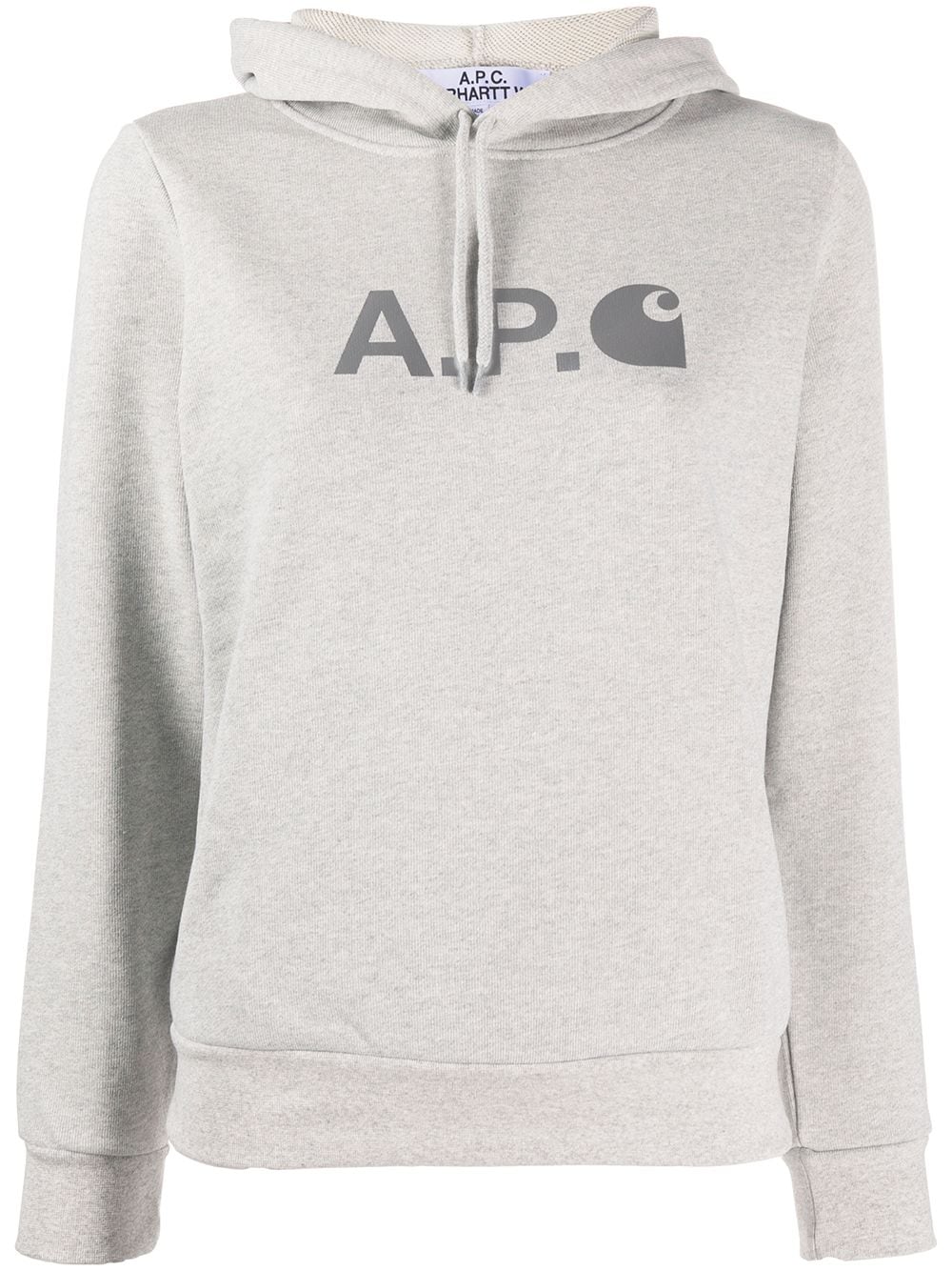 фото A.p.c. logo print hoodie
