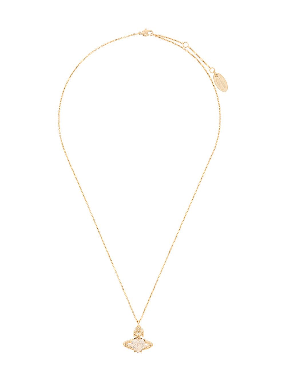 Vivienne Westwood Ariella Cubic Zirconia Necklace In Gold