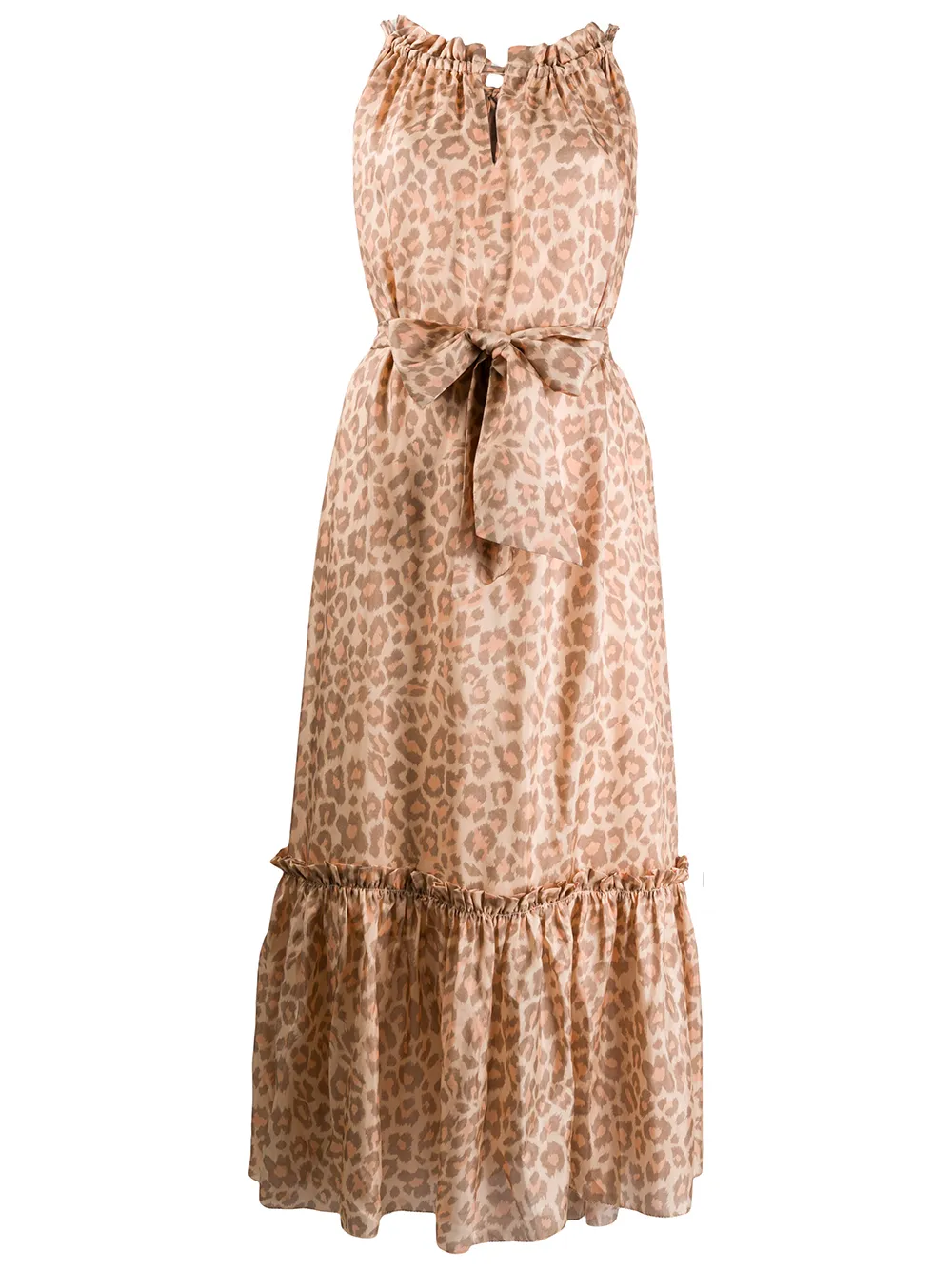 ZIMMERMANN LEOPARD PRINT SILK DRESS