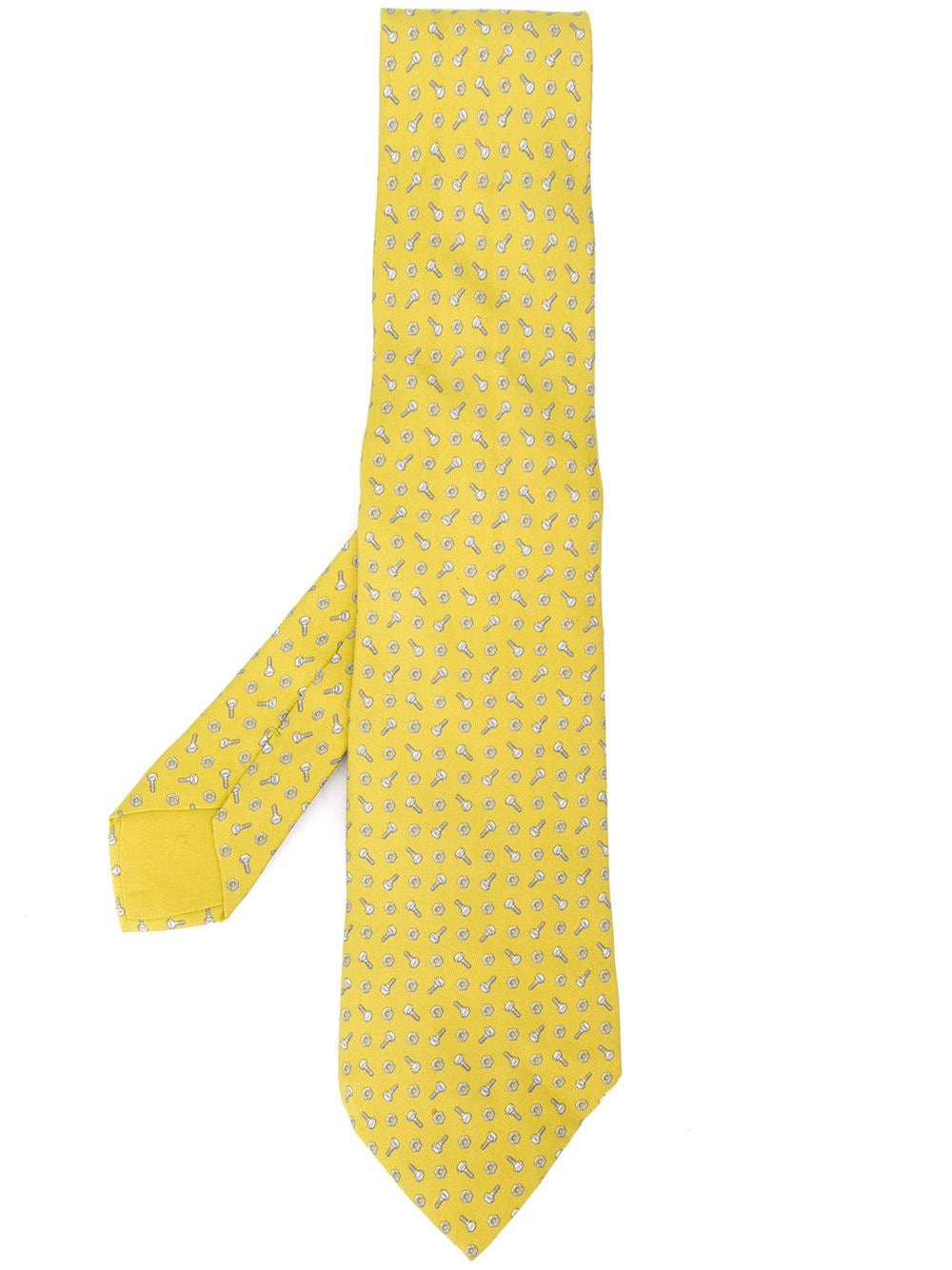 фото Hermès pre-owned галстук с принтом