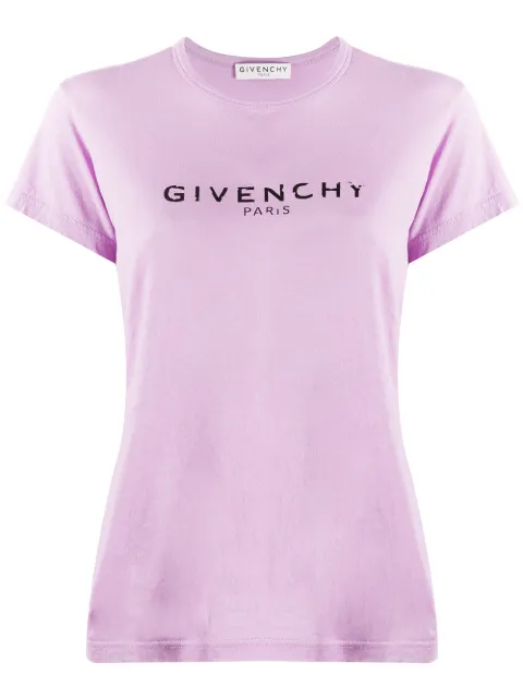 Pink Givenchy Printed Logo T-Shirt For Women | Farfetch.com