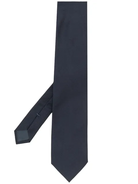 Zegna corbata lisa texturizada 