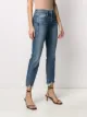 3x1 high-waisted distressed cropped jeans