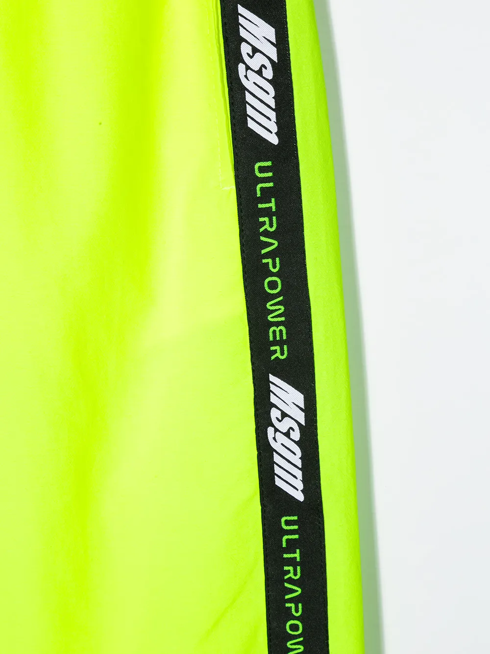 MSGM Kids Trainingsbroek met logoband Geel