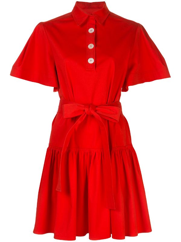 carolina herrera dress red