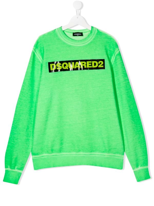 dsquared2 green sweatshirt