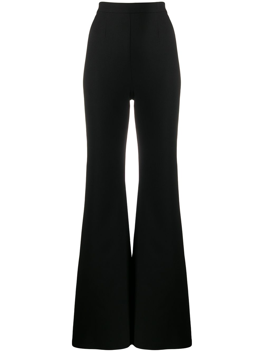 Loulou High-rise Flared Trousers In Black