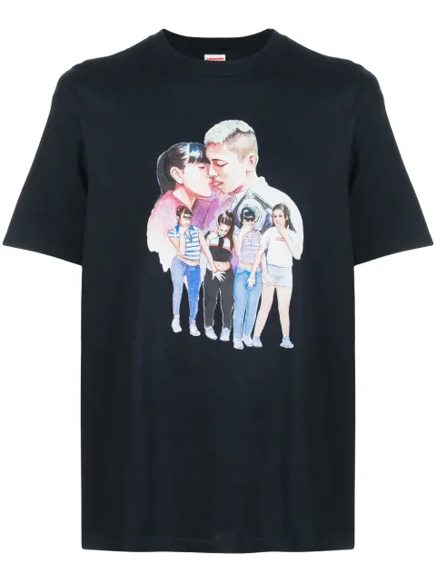 Supreme Kiss print T-shirt