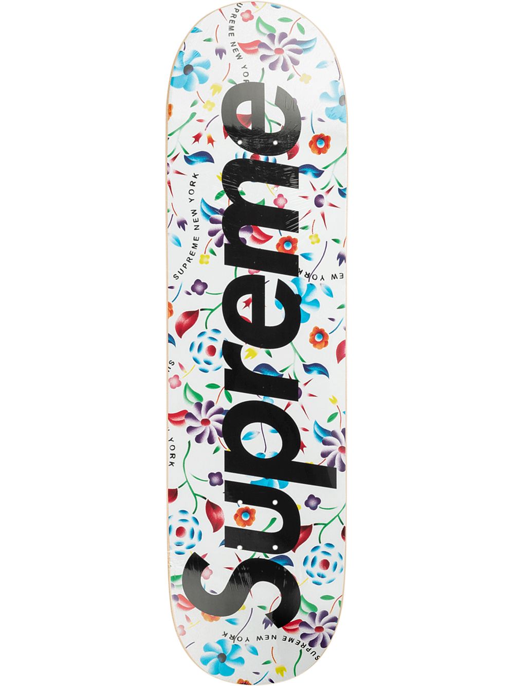 фото Supreme air brushed floral skateboard