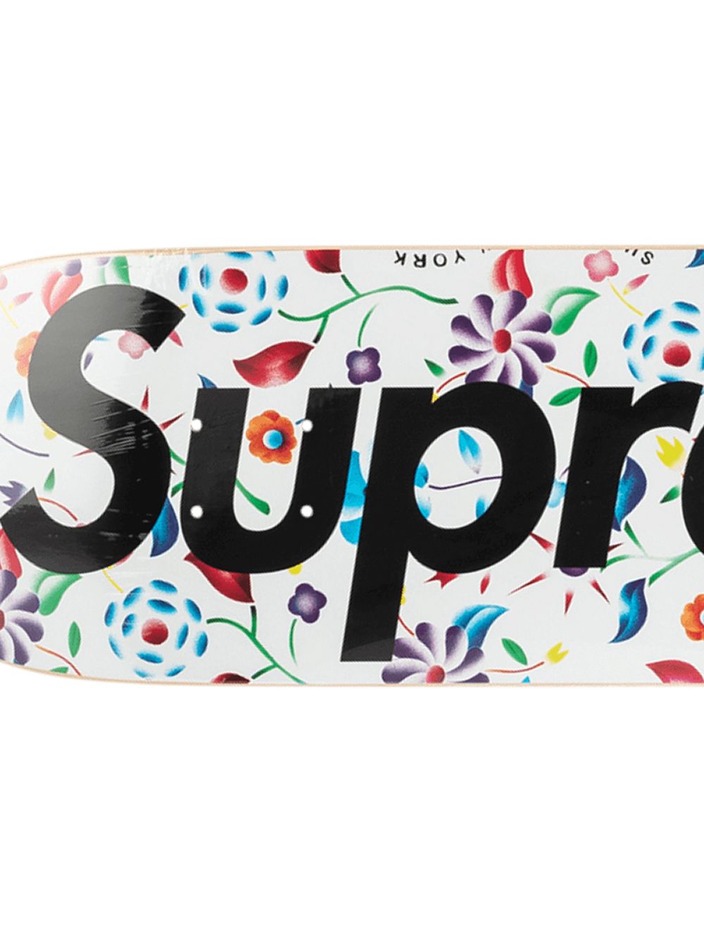 фото Supreme air brushed floral skateboard