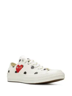 comme de garcons converse white
