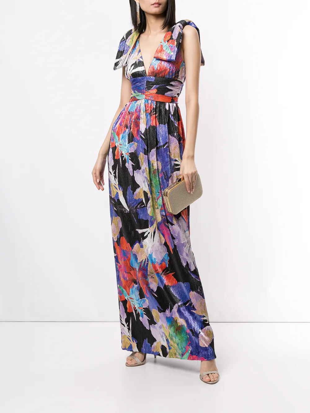 Rebecca Vallance Belladonna Abstract Print Maxi Dress Farfetch