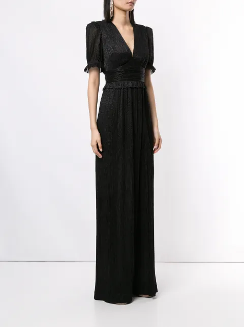rebecca vallance luna short sleeve gown