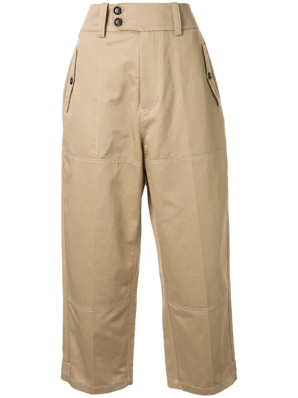 cargo cut off trousers