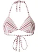 Image 1 of Peony striped triangle bikini top