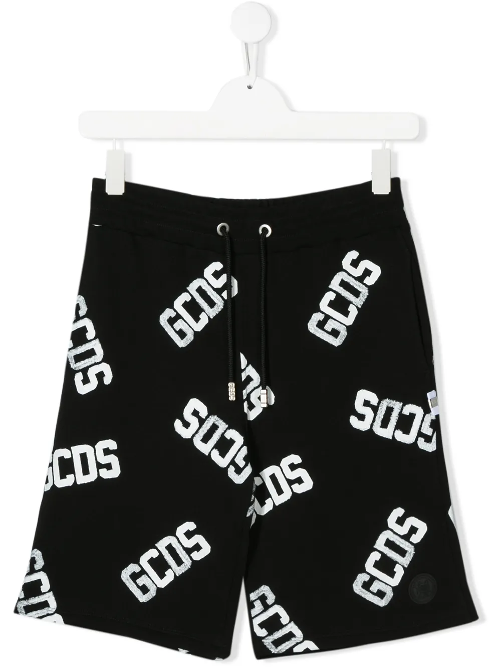 Gcds Kids' All-over Print Shorts In Black