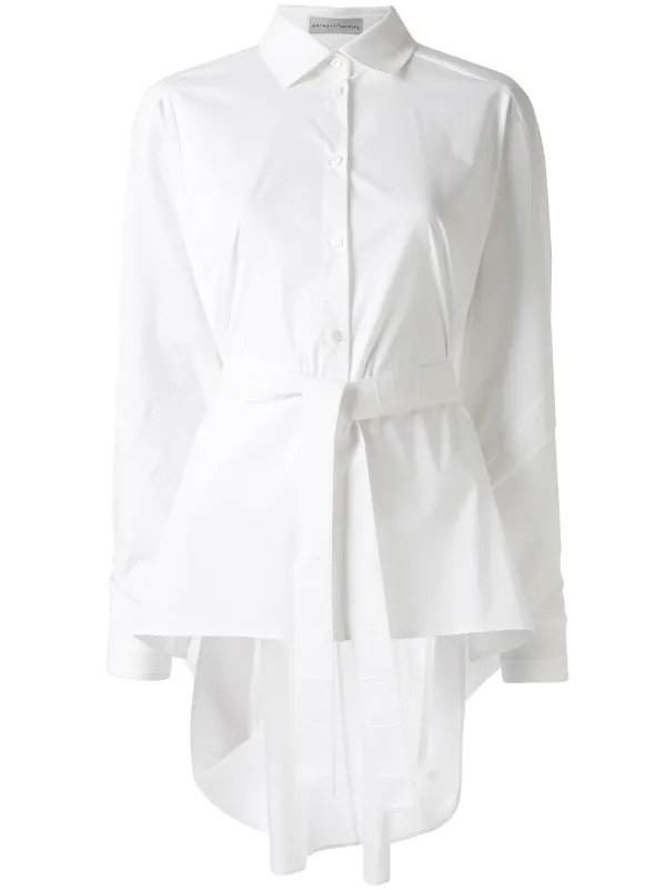 white high low shirt