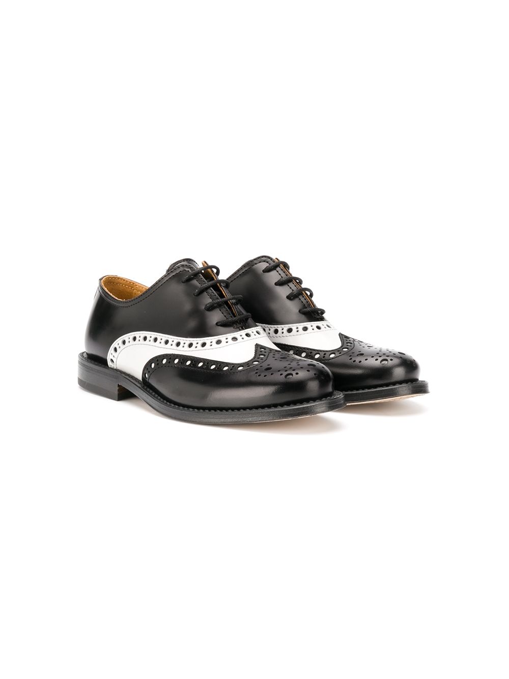 фото Gallucci kids contrast lace-up brogues