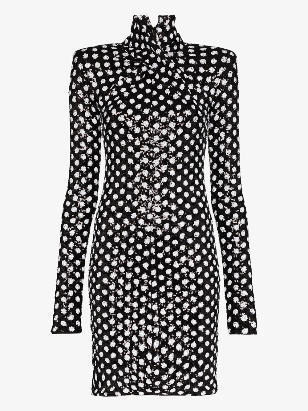 RICHARD QUINN TWISTED POLKA DOT SEQUIN DRESS,RQSS206914844617