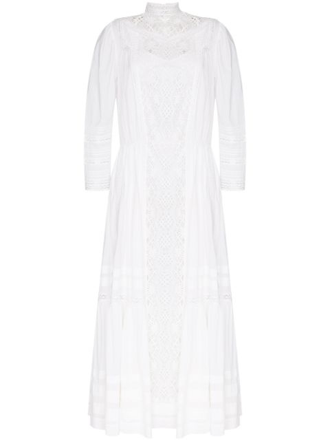 Shop white MIMI PROBER Victoria lace maxi dress with Express Delivery ...