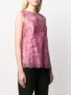 Dolce & Gabbana floral lace sleeveless blouse