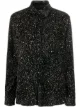 الصورة 1 من Saint Laurent قميص مخملي لامع