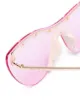 Gucci Eyewear cat-eye stud embellished mask sunglasses