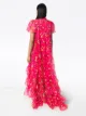 Erdem Aurelia tiered floral-print tulle gown