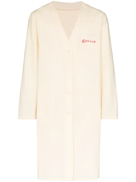 raf simons graffiti lab coat