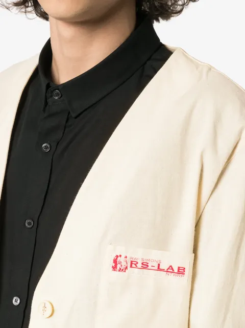 raf simons lab coat