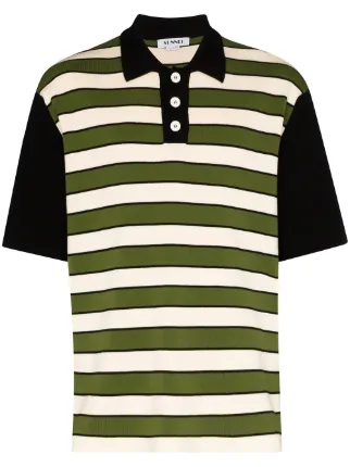 fine knit polo shirt