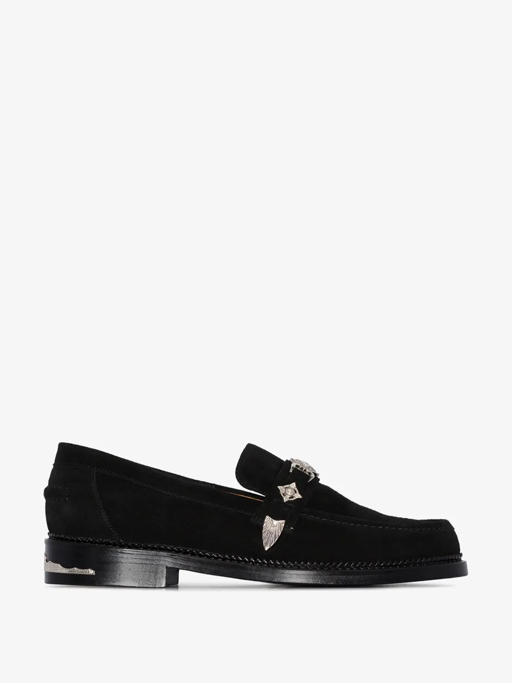 Toga Virilis Ssense Exclusive Black Fur Loafers In Black