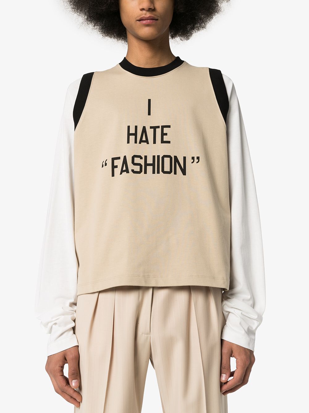 фото Sunnei i hate fashion layered tank t-shirt