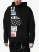 Raf Simons appliqued cotton hoodie