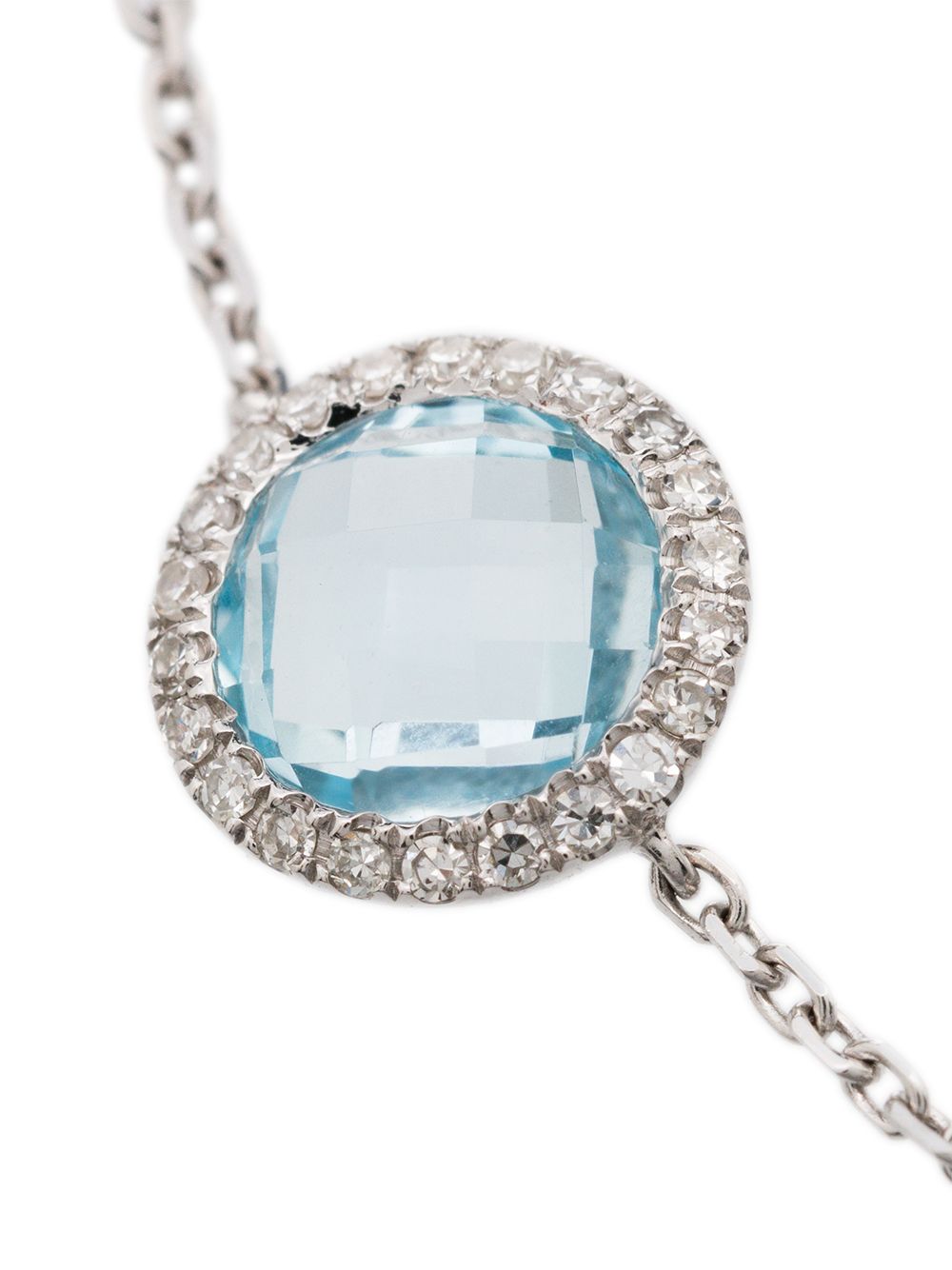 фото Anissa kermiche 14k white gold blue topaz chain ring