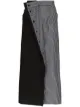 Image 1 of MM6 Maison Margiela contrast panel midi skirt