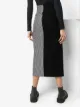 MM6 Maison Margiela contrast panel midi skirt