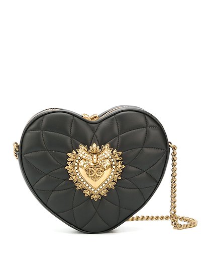 Dolce & Gabbana Heart box cross-body bag black | MODES