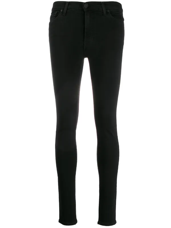 7 for all mankind high rise skinny jeans