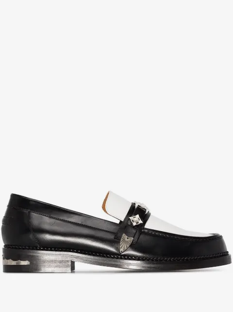 Toga Virilis two-tone buckled loafers