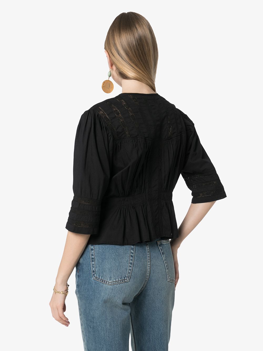 фото Mimi prober barton lace panelled blouse