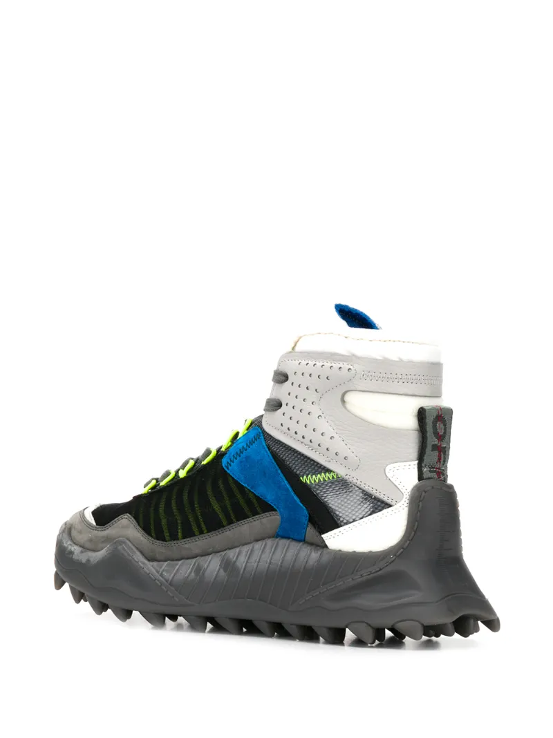 Off-white Gray Odsy High Top Sneaker Shoe In Gray